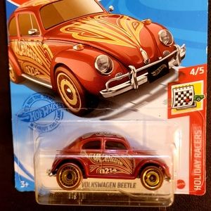 HOT WHEELS 1988 Volkswagen Beetle Holiday Racers Red Valentine Love Bug 2021 NEW